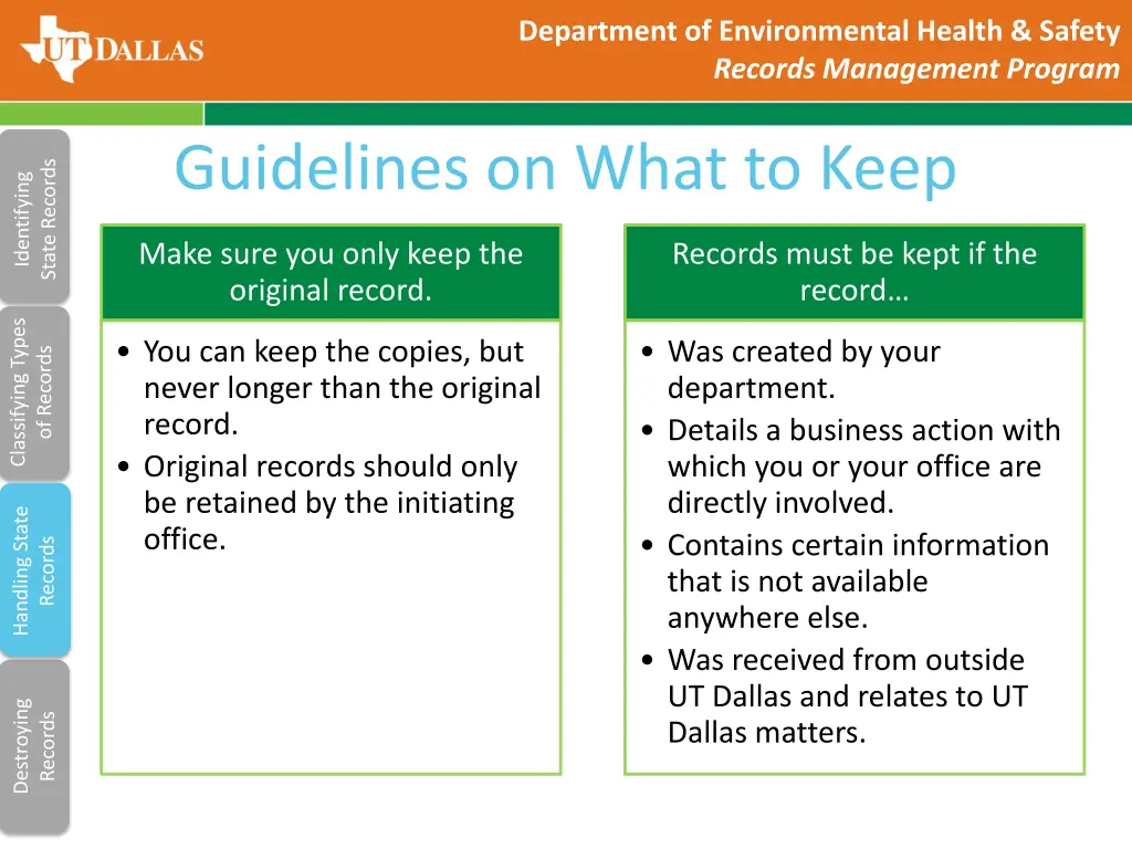department of environmental health safety records 8