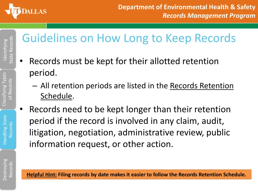 department of environmental health safety records 9