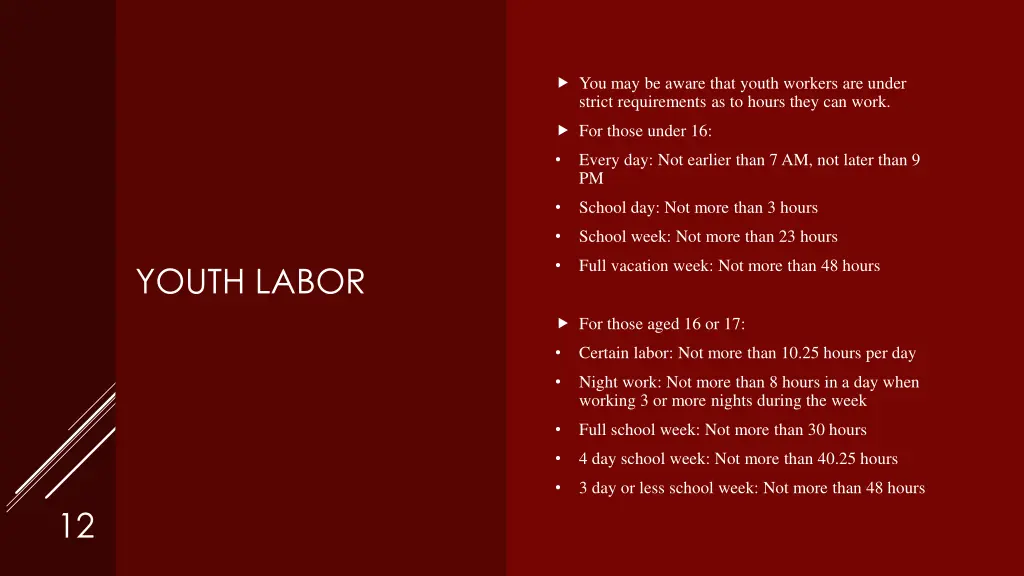 you may be aware that youth workers are under