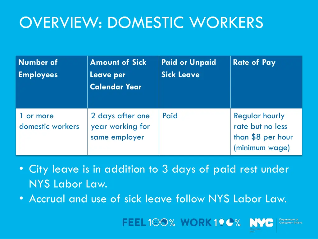 overview domestic workers