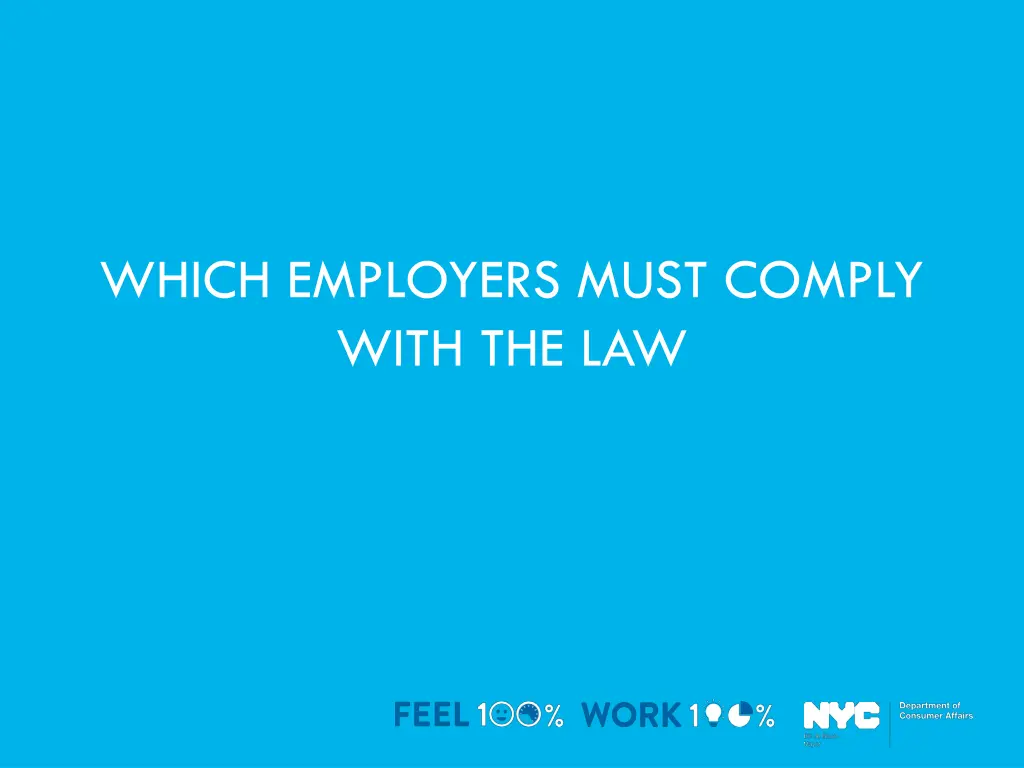 which employers must comply with the law