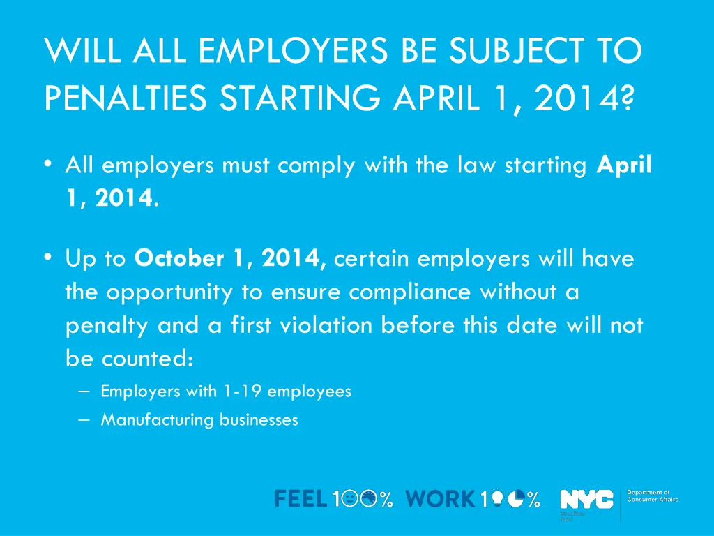 will all employers be subject to penalties