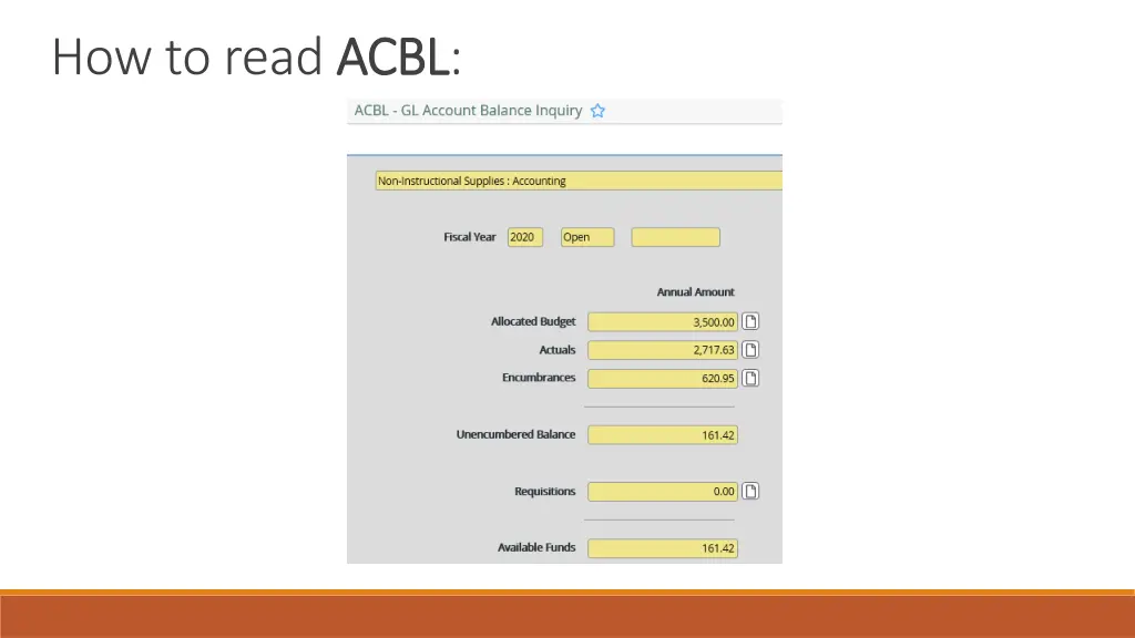 how to read acbl