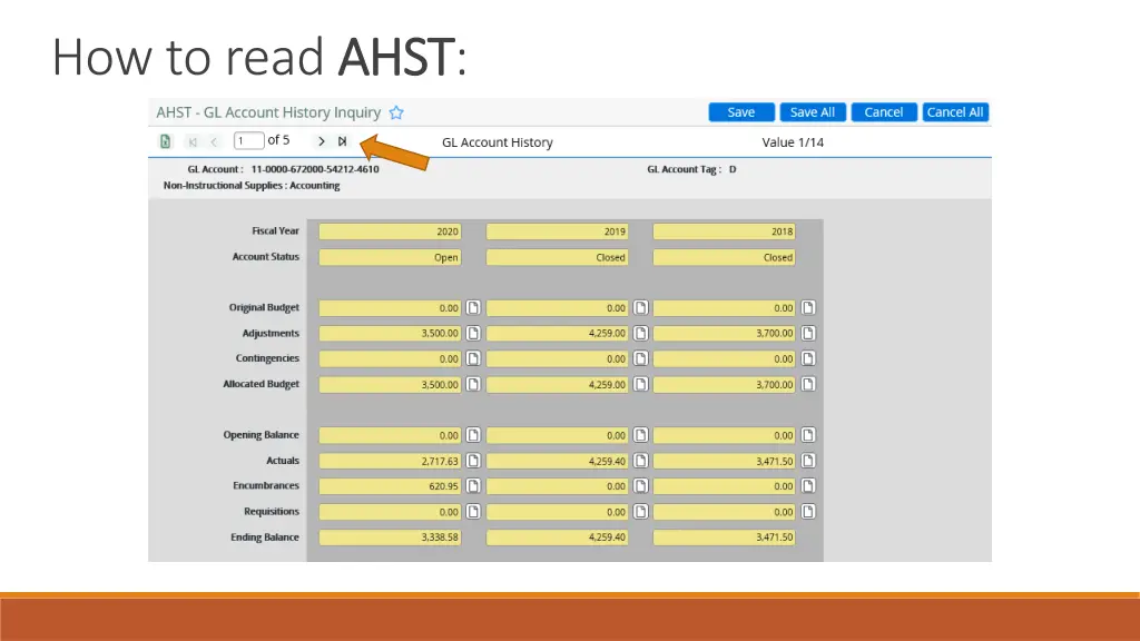 how to read ahst
