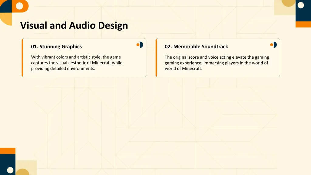 visual and audio design