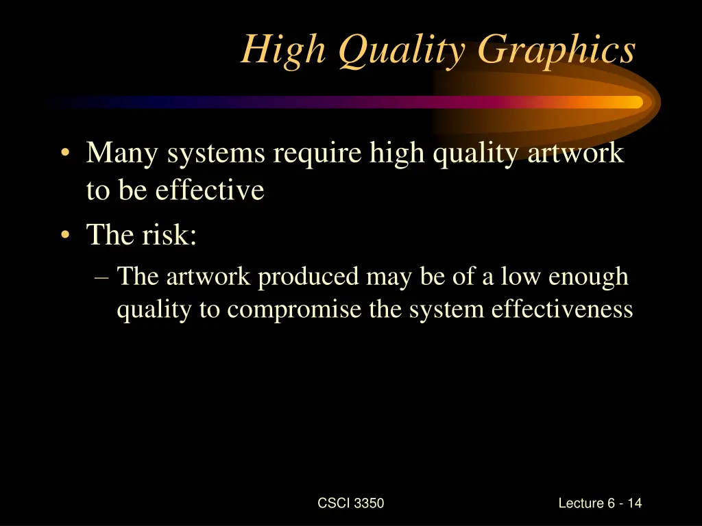 high quality graphics
