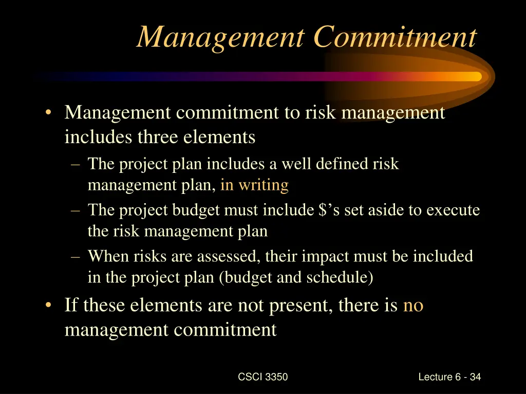 management commitment