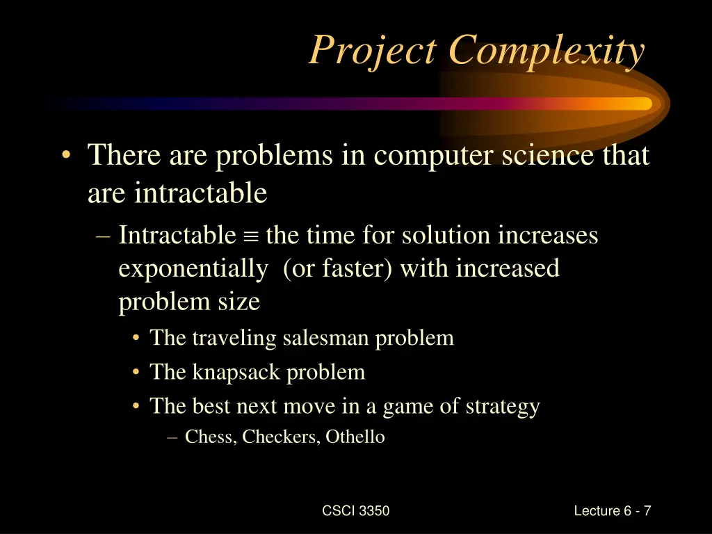 project complexity