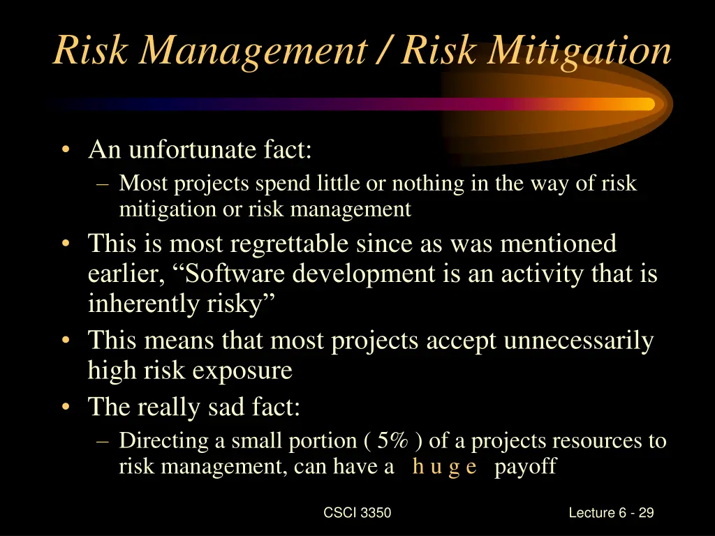 risk management risk mitigation