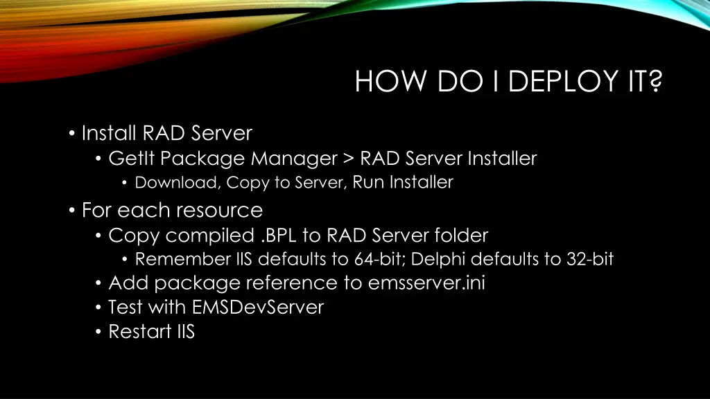 how do i deploy it