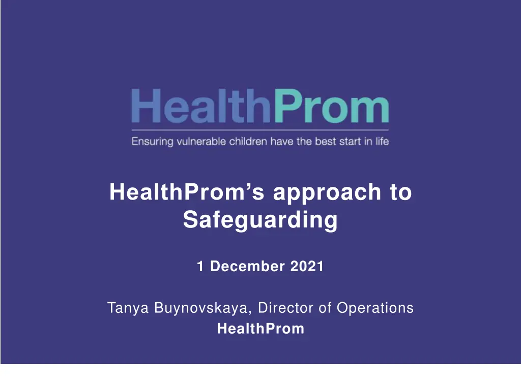 healthprom s approach to safeguarding
