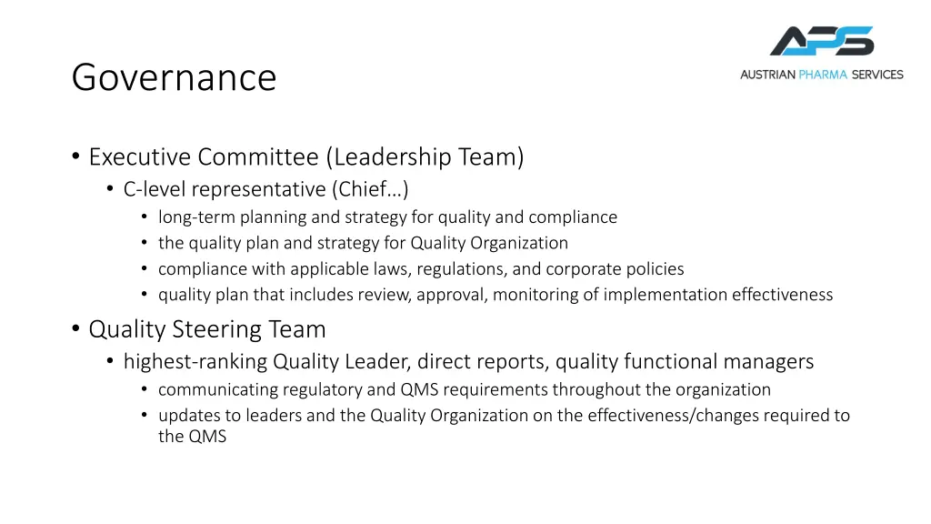 governance