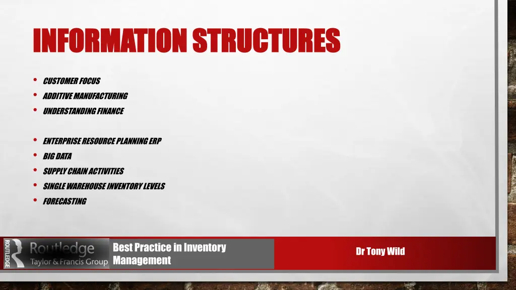 information structures information structures