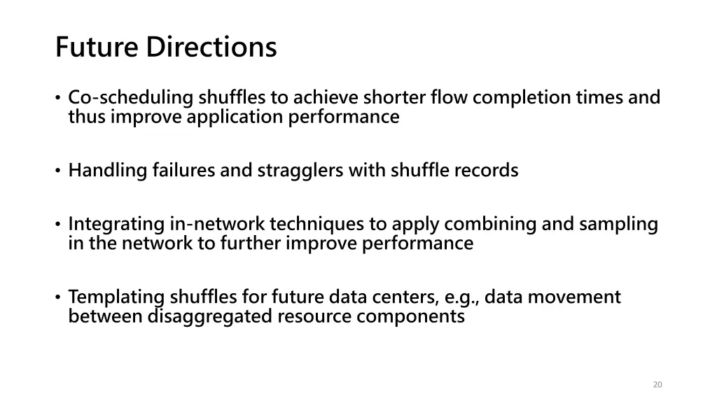 future directions
