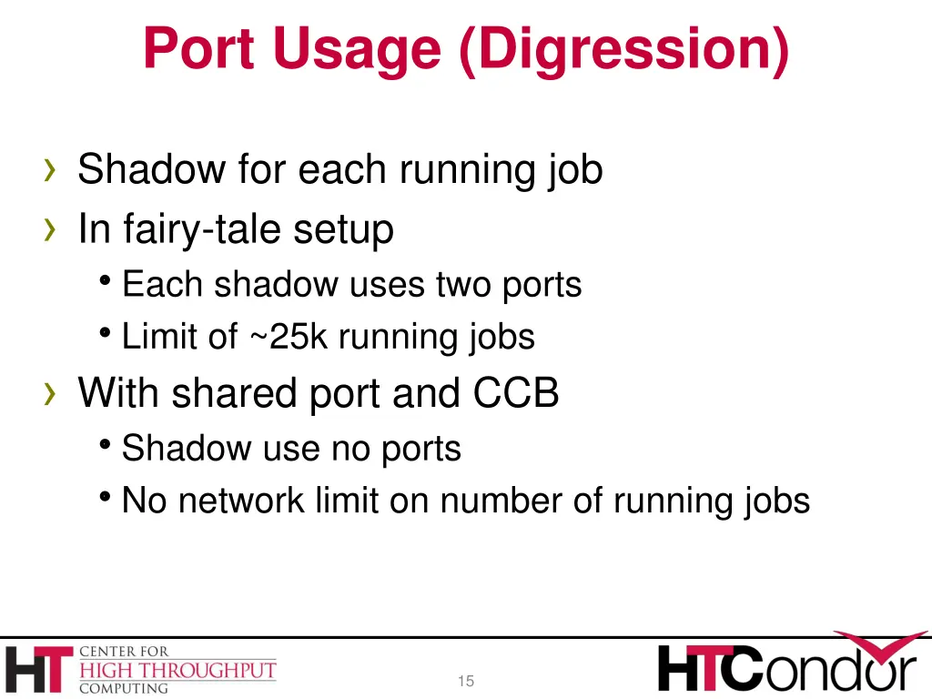 port usage digression