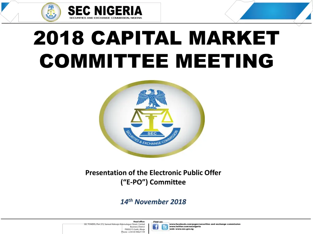 2018 capital market committee meeting