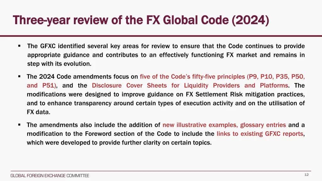 three three year review of the fx global code