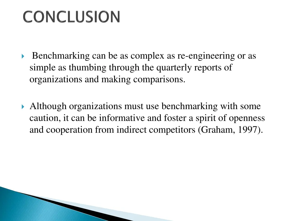 benchmarking can be as complex as re engineering