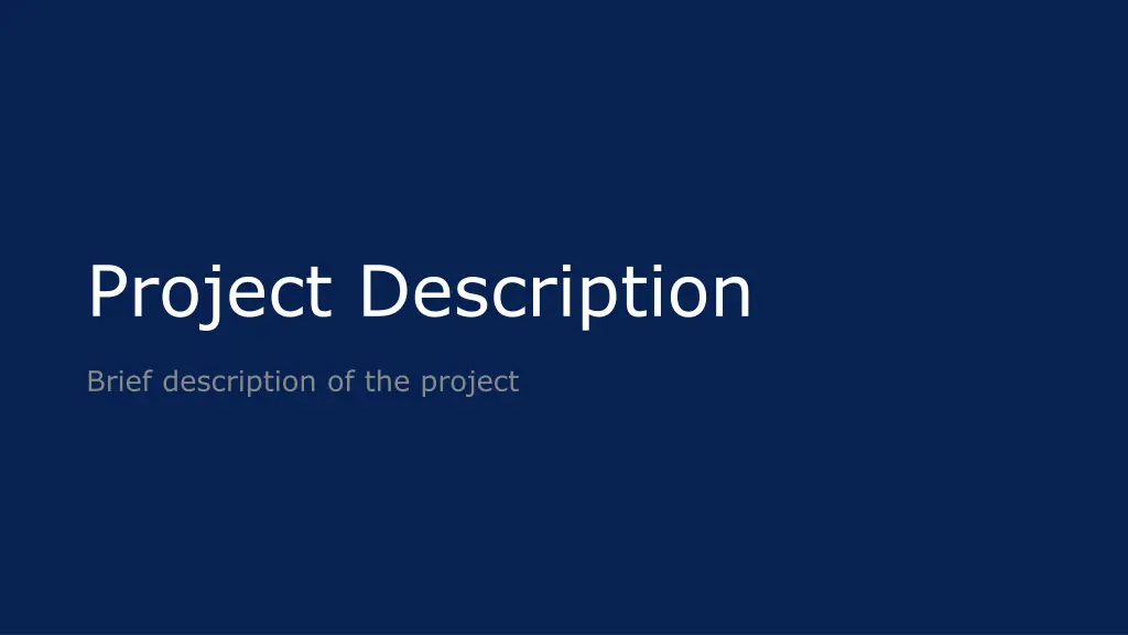 project description