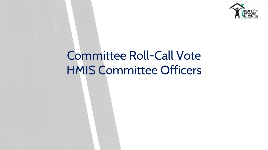 committee roll call vote hmis committee officers