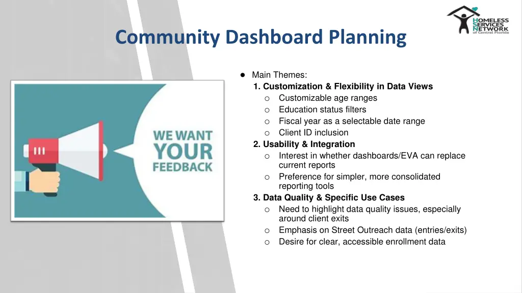 community dashboard planning 1