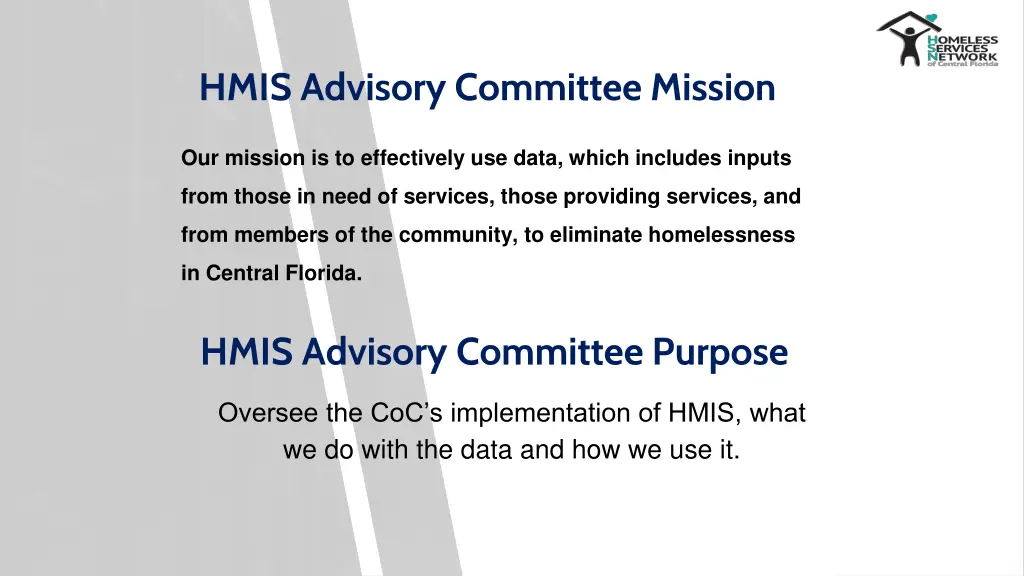 hmis advisory committee mission