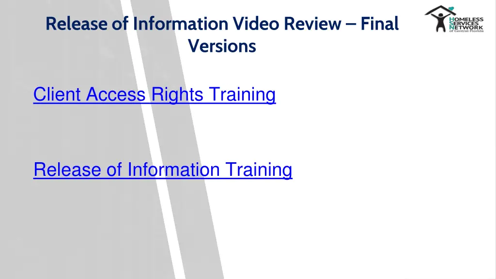 release of information video review final versions