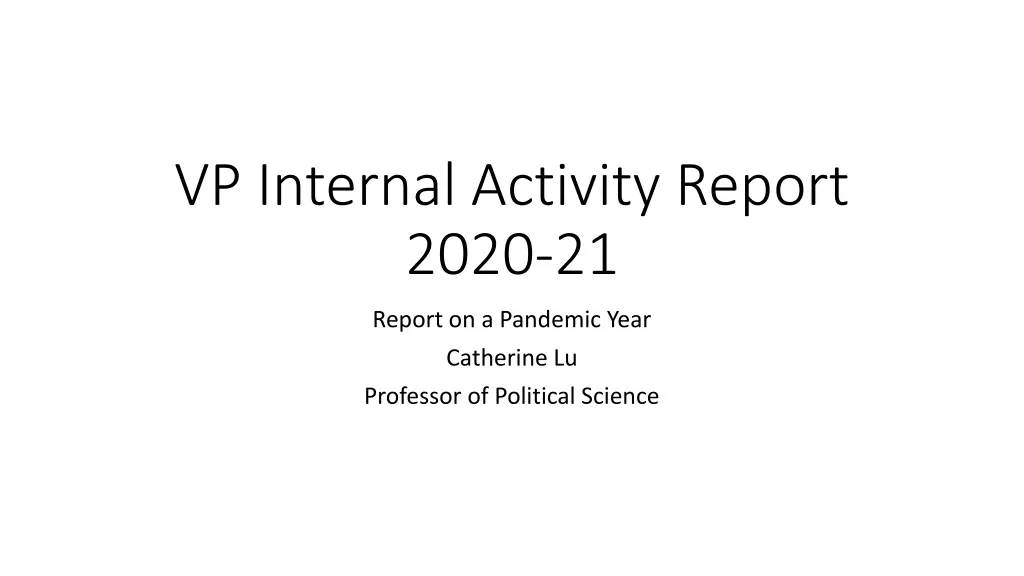 vp internal activity report 2020 21