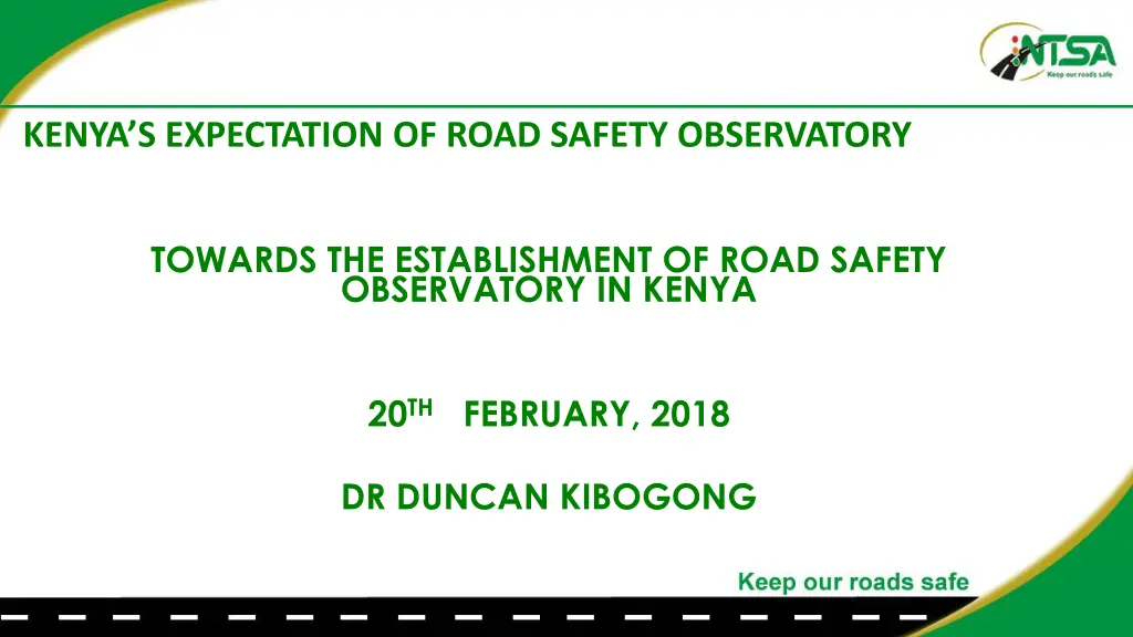 kenya s expectation of road safety observatory