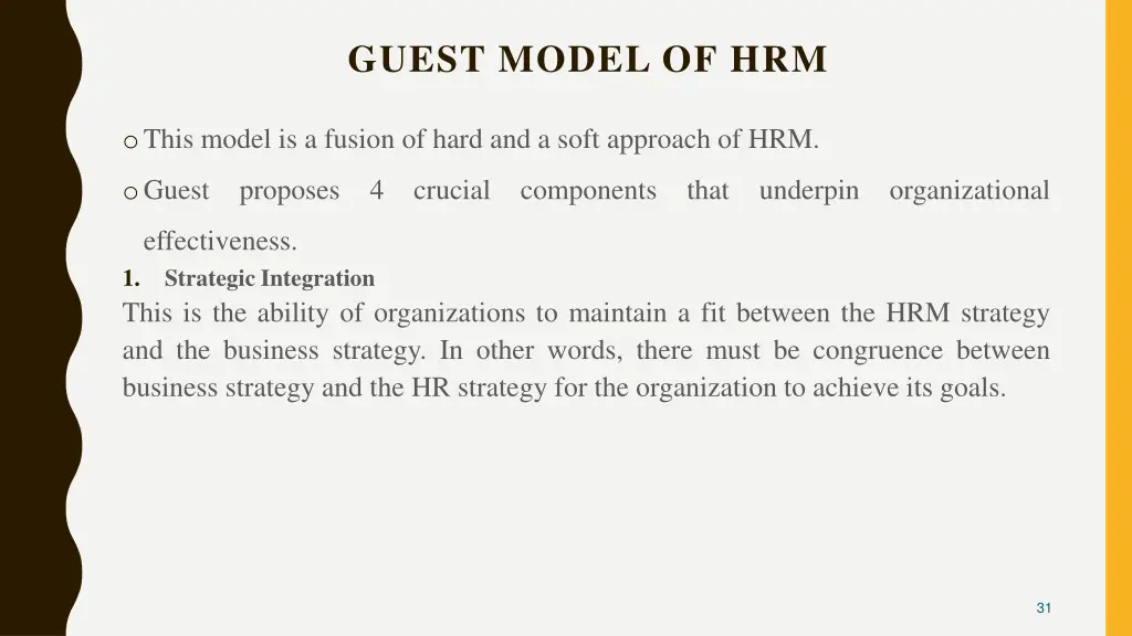 guest model of hrm