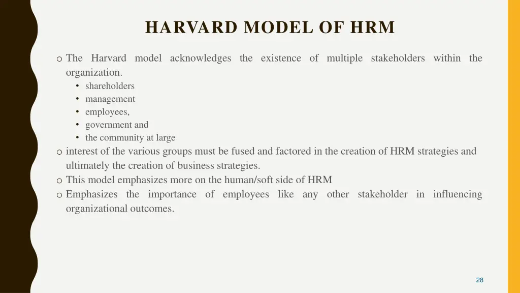 harvard model of hrm