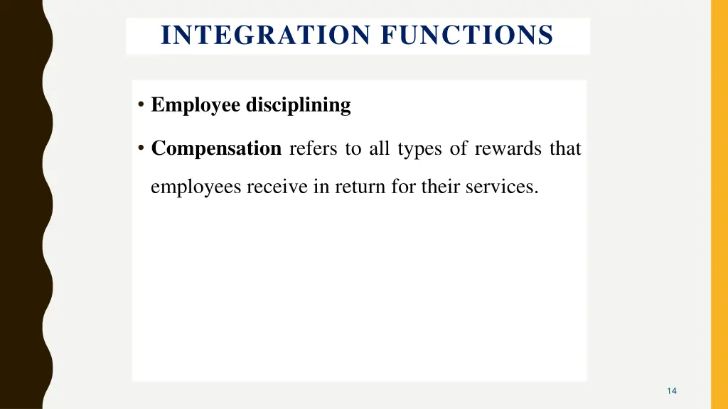 integration functions