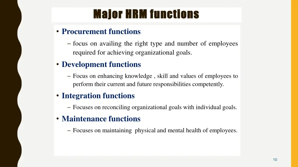 major hrm functions major hrm functions