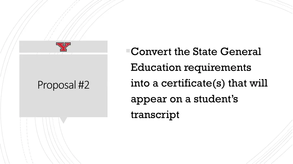 convert the state general education requirements