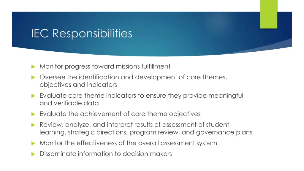 iec responsibilities