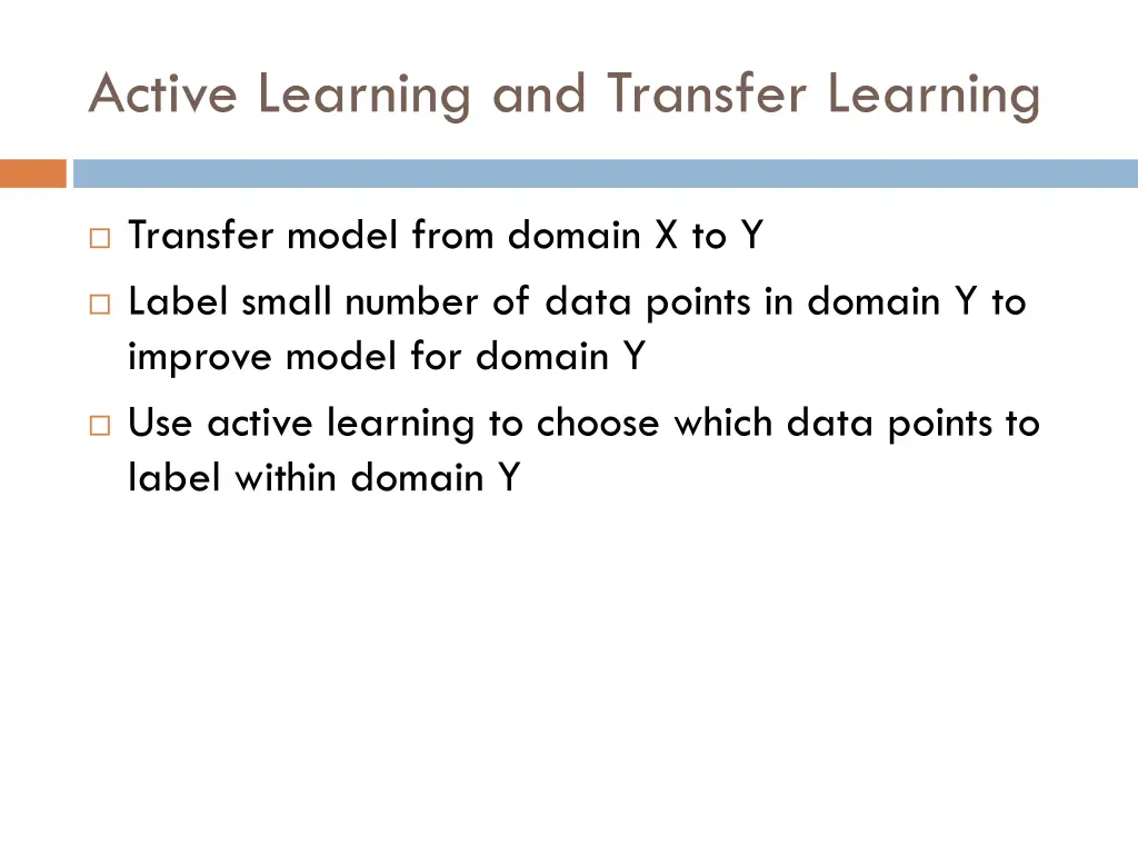 active learning and transfer learning