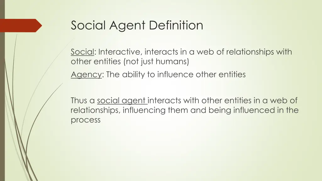 social agent definition