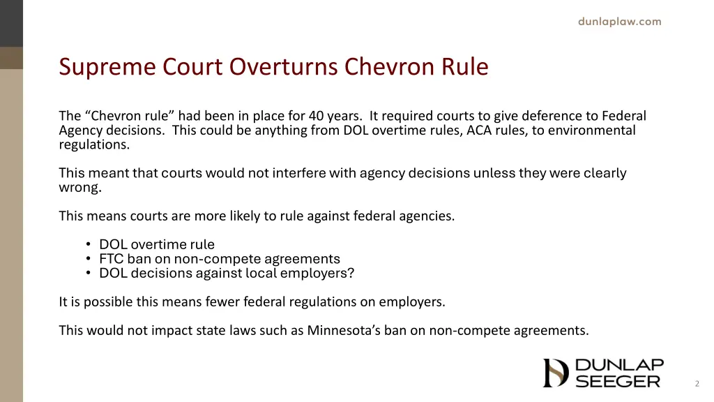 supreme court overturns chevron rule