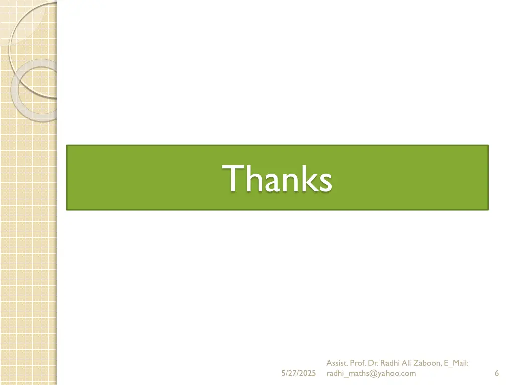 thanks