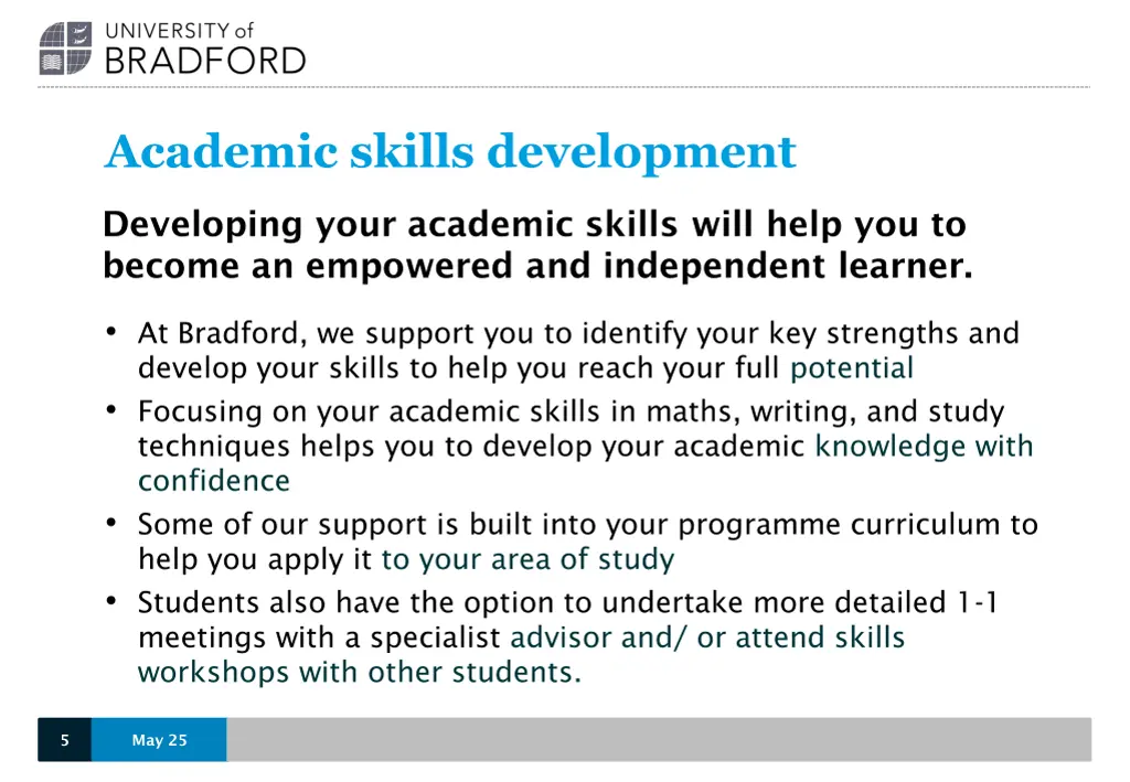 academic skills development