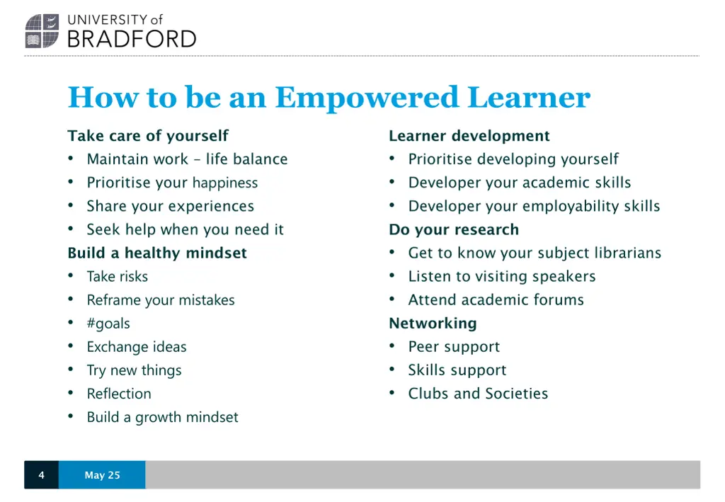 how to be an empowered learner