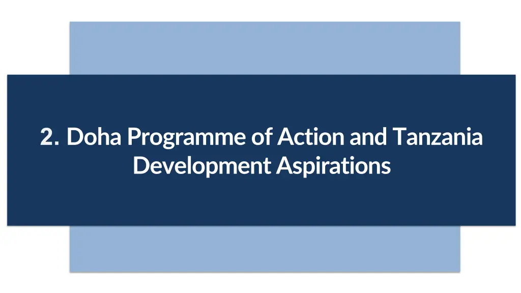 2 doha programme of action and tanzania