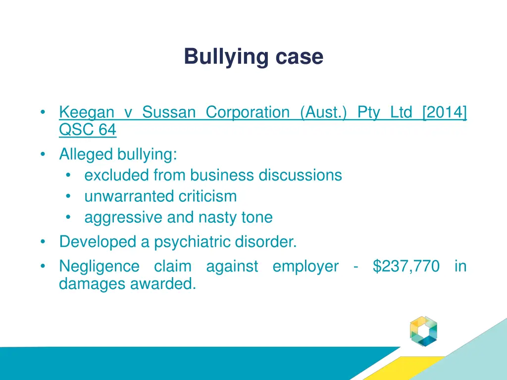 bullying case