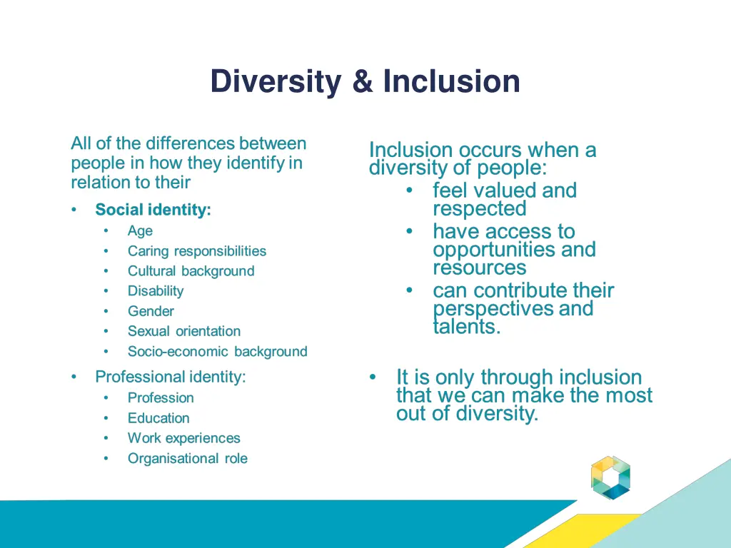 diversity inclusion