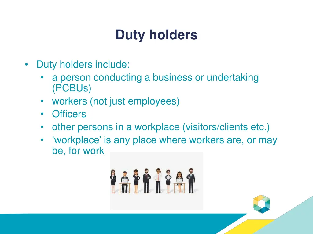 duty holders