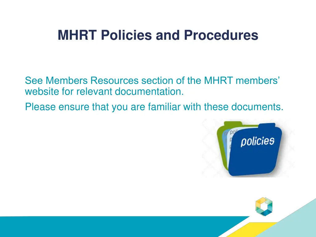 mhrt policies and procedures