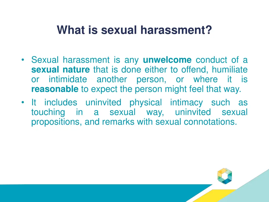 what is sexual harassment