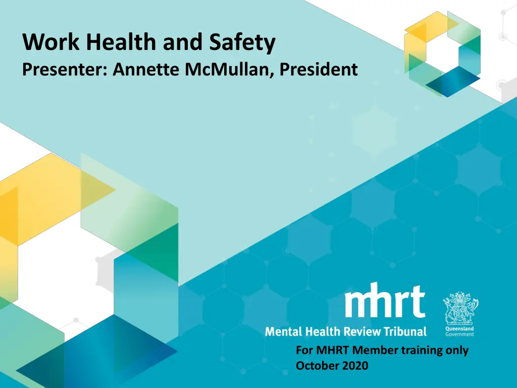 work health and safety presenter annette mcmullan