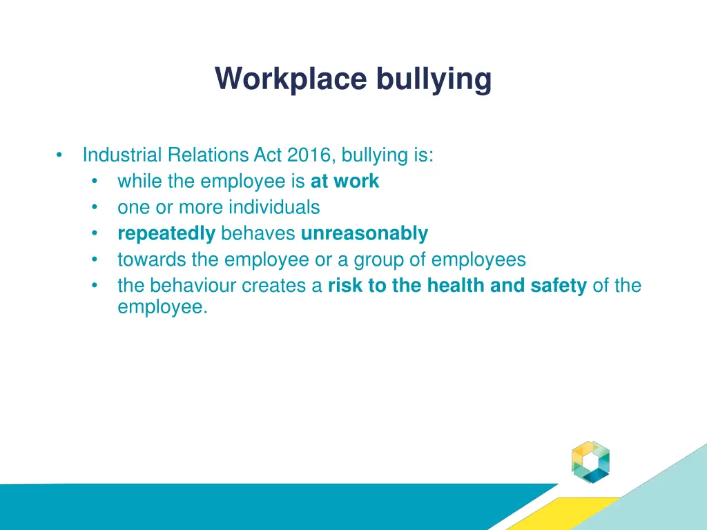 workplace bullying