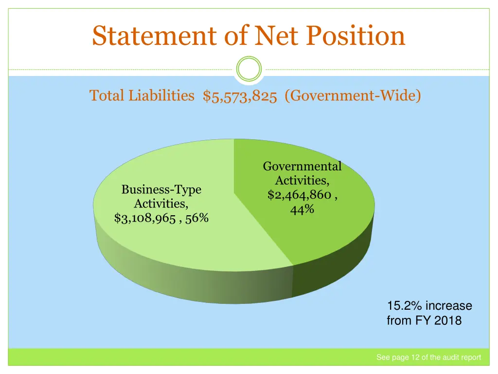 statement of net position 1